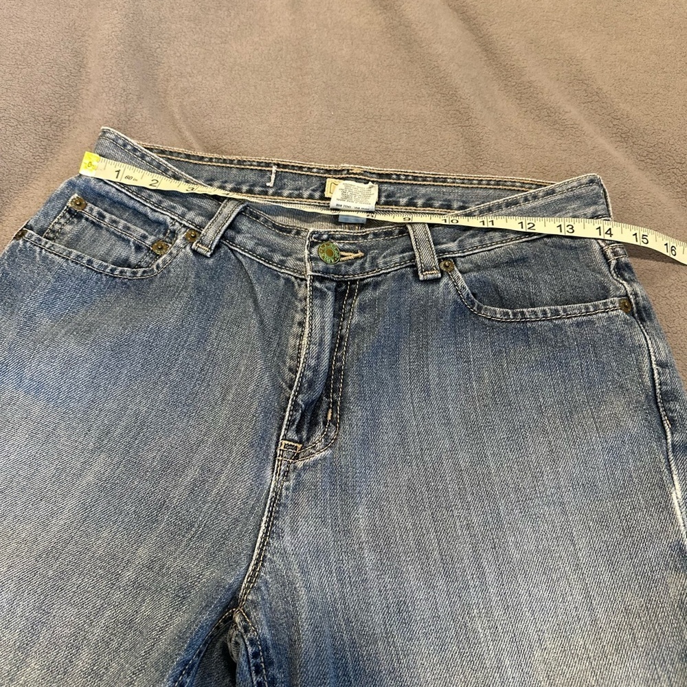 LL Bean Y2K Women Sz: 6 Reg Medium Wash Relaxed Baggy Straight Leg Jeans. - Picture 3 of 11